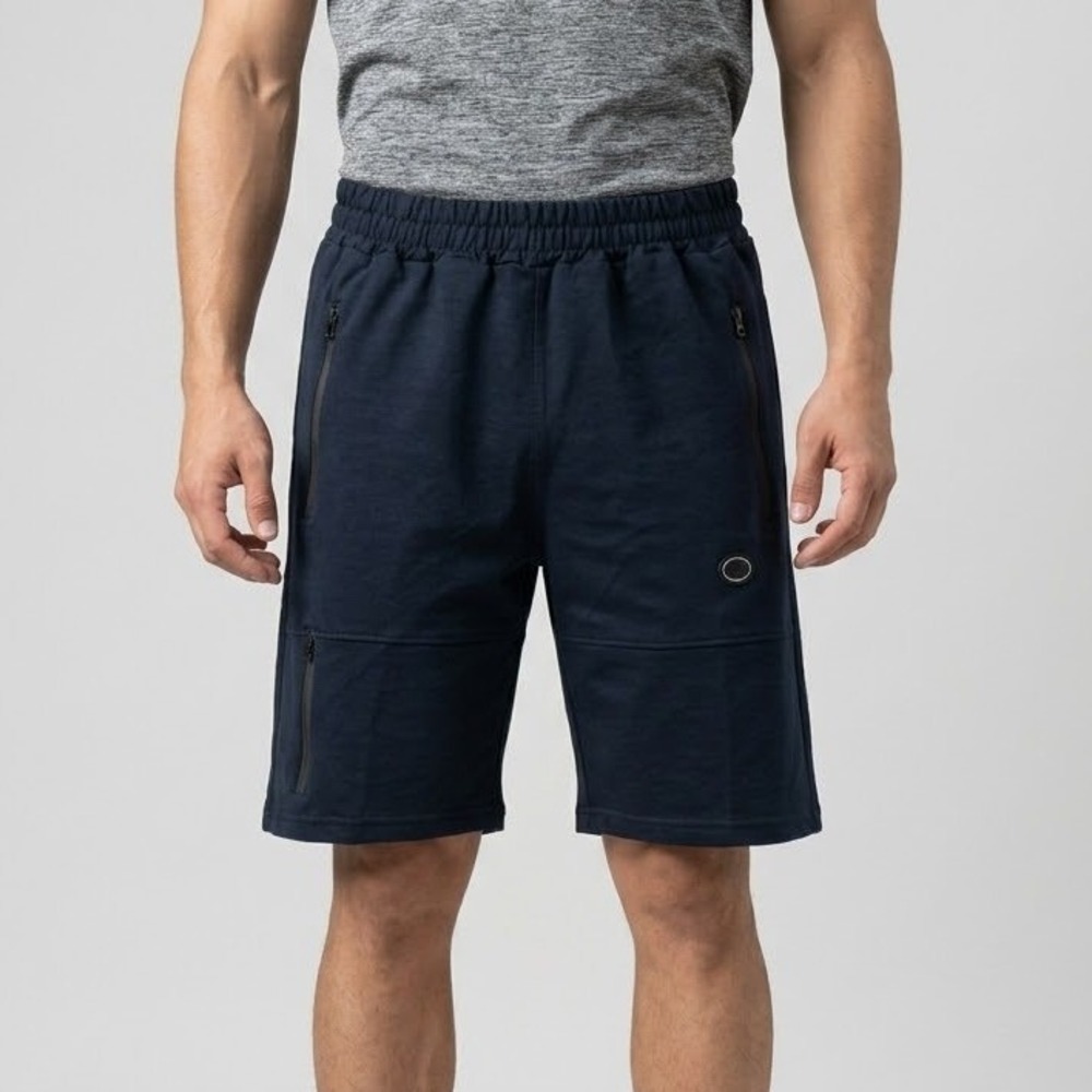 ZNG Sport Men's Medium Athletic Performance Shorts Navy Blue Made in Turkey EUC
